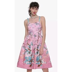 Hell Bunny Jenna Retro Sundress Size XS Cherry Blossom